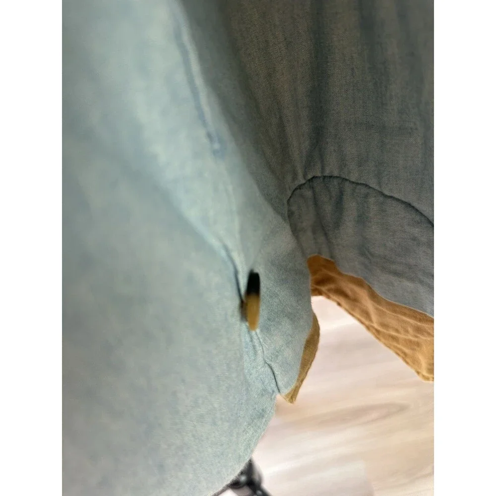 Cambridge Dry Goods Western Vest Open Front Patchwork Quilted Medium M - Picture 13 of 13